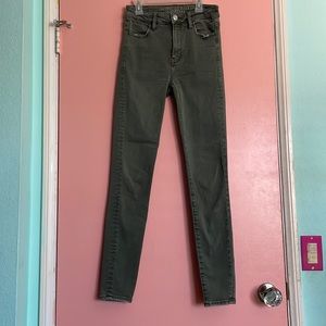 American Eagle outfitters super super stretch skinny jeans